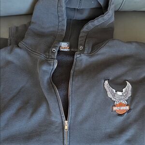 Harley-Davidson black Zip-Up with Eagle Emblem